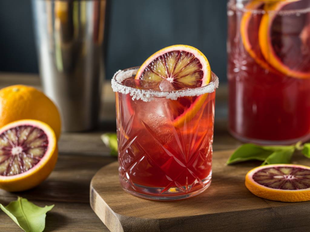 Bright and bitter: making a blood orange shrub cocktail