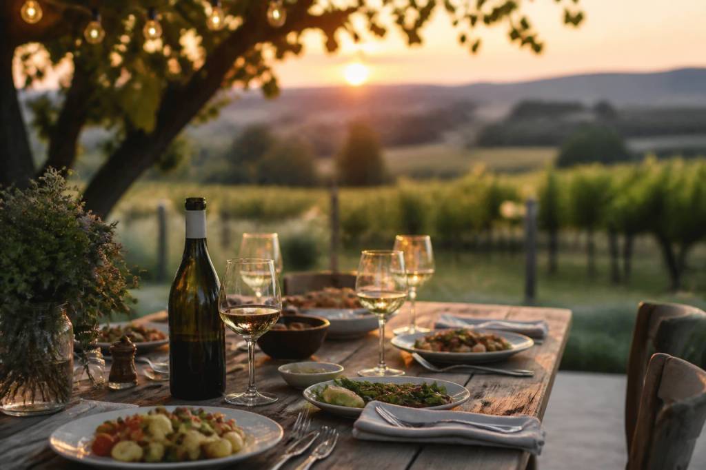 Al fresco dinner: elegant recipes and wine pairings for a memorable evening